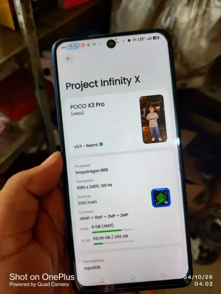 Poco x3 pro 8/256 batangan