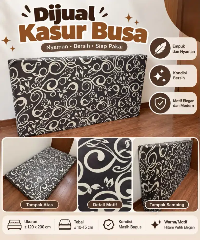 Kasur busa  uk  120  x  200