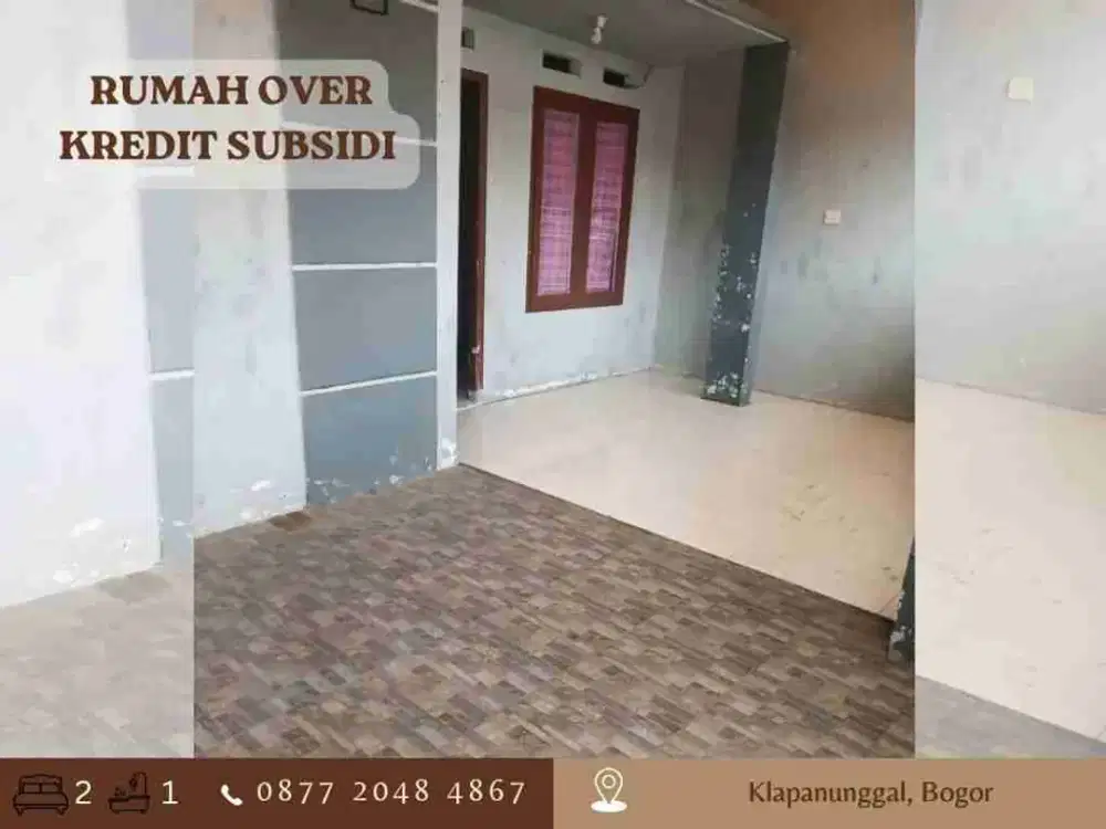 Rumah Subsidi Over Kredit ccln 1jtaan di Pesona Kahuripan Bogor