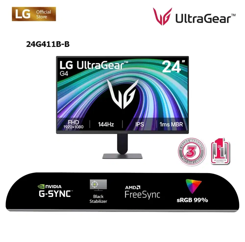 Monitor LG Ultragear 24 G4 24G411B-B