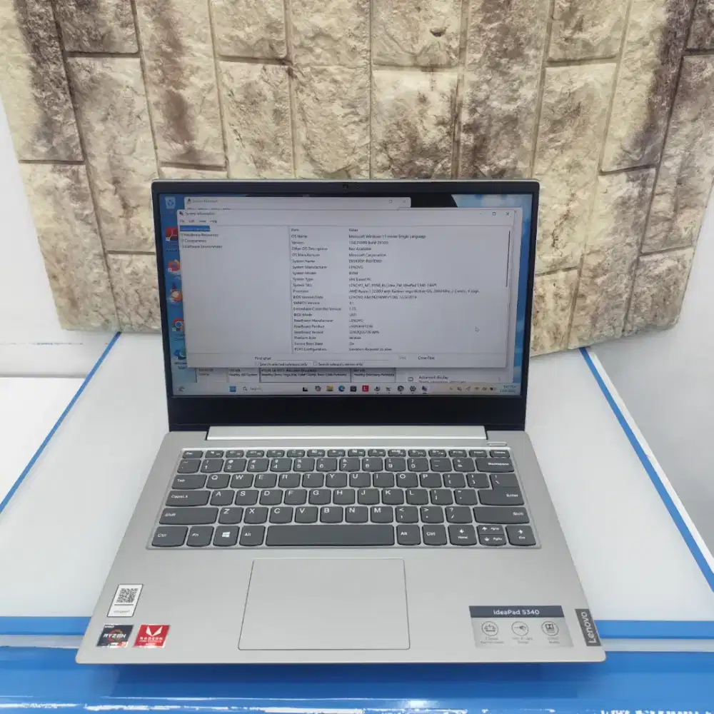 Laptop Second Lenovo Ideapad S340 AMD Ryzen 3 3200U Ram 8gb Ssd 512gb