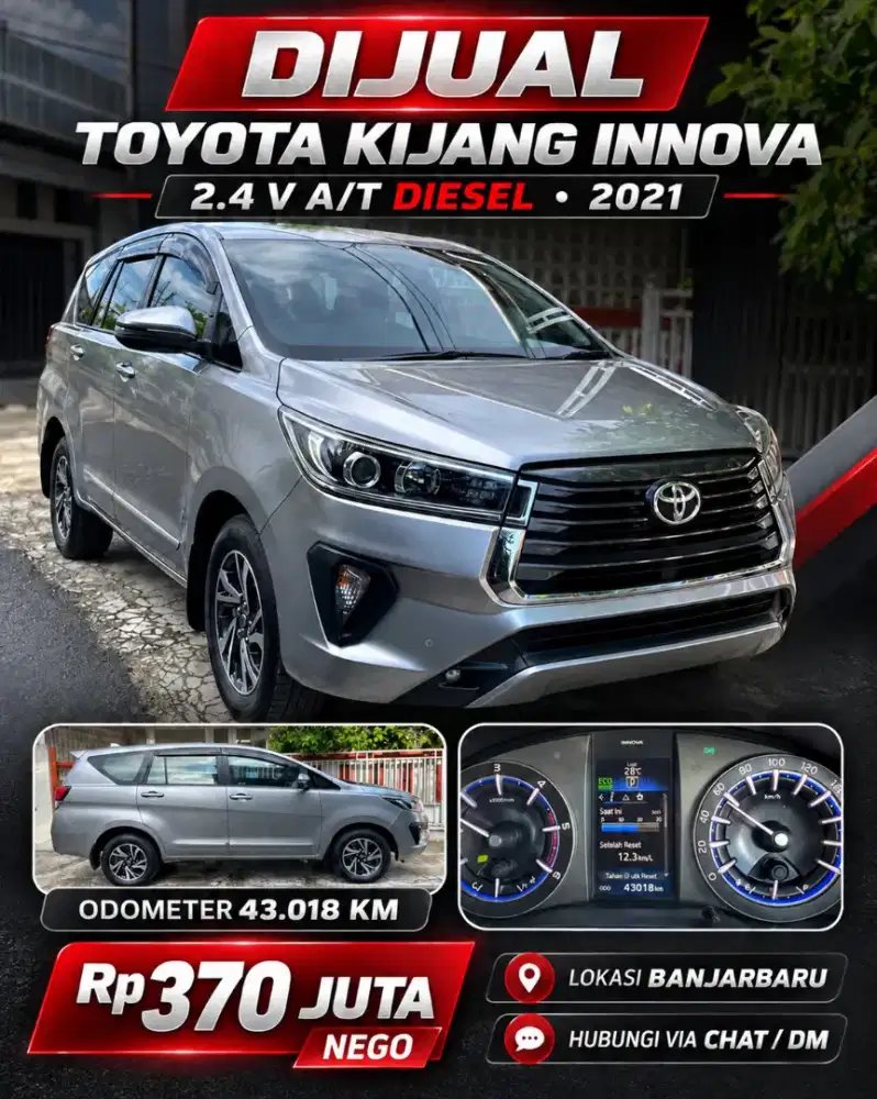 Toyota Innova V AT Lux Diesel 2021 Edisi 50 Tahun