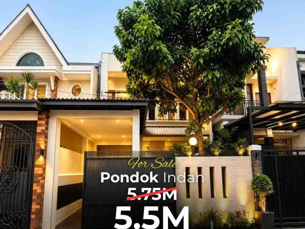 di Jual Rumah 2 lantai Pondok Indah harga Njop