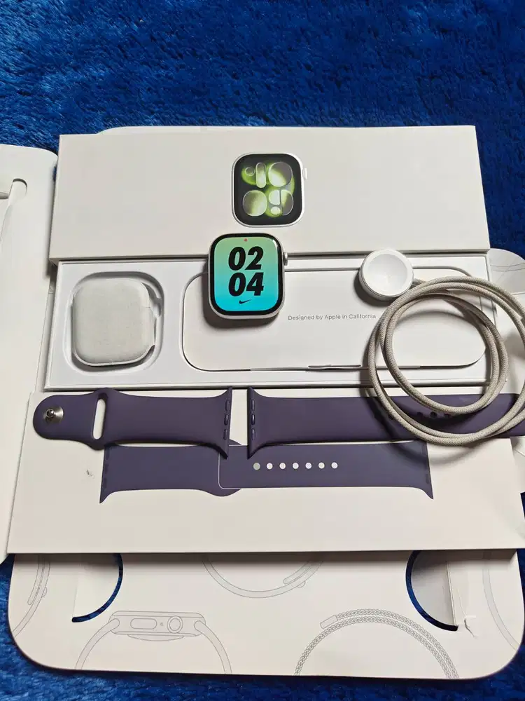 Apple Watch iWatch Series 11 46mm iBox Blibli Silver BH 100% Perfect