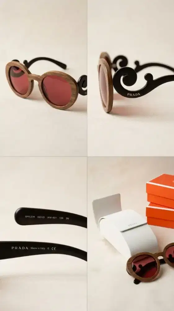 Kacamata Prada Minimal Baroque SPR 27R Rare Edition