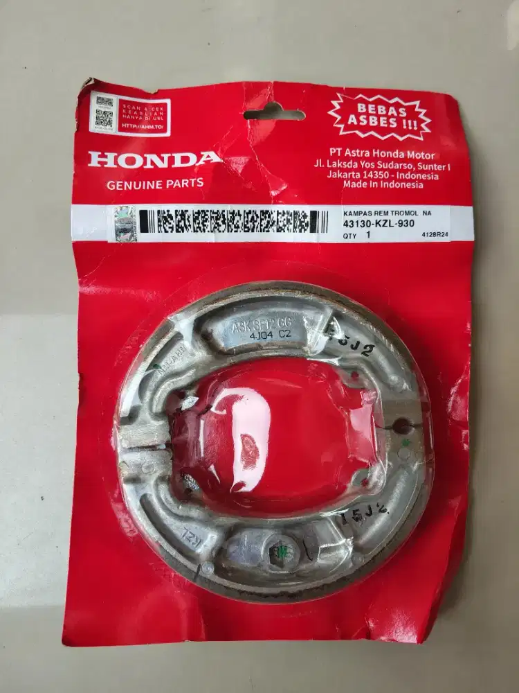 KAMPAS REM TROMOL BELAKANG ORI HONDA
