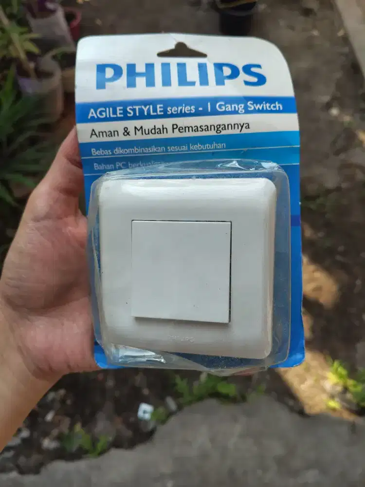 Saklar Lampu Philips 1 Gang Switch