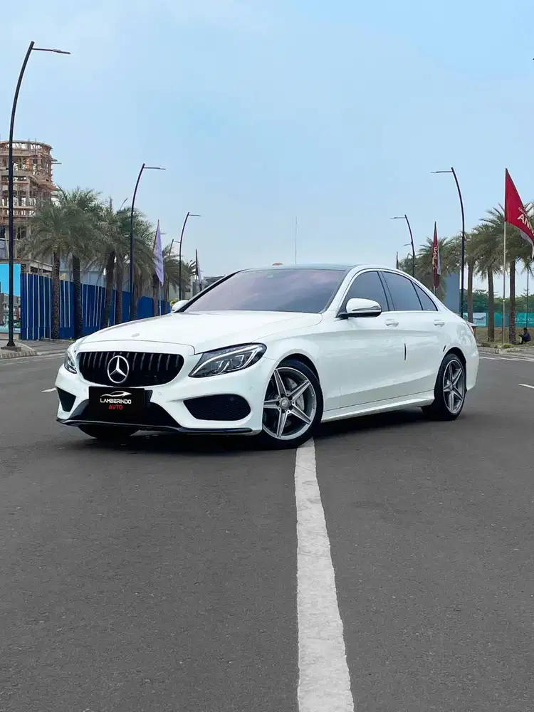 MERCEDES BENZ C250 AMG LINE 2.0 TURBO 2017 PUTIH LOW ODO !!
