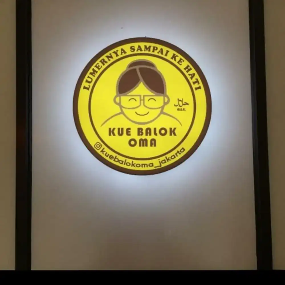 Neonbox papan nama toko
