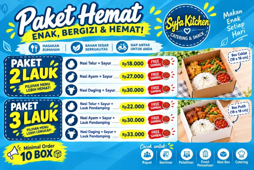 Catering harian | nasi box | nasi kotak