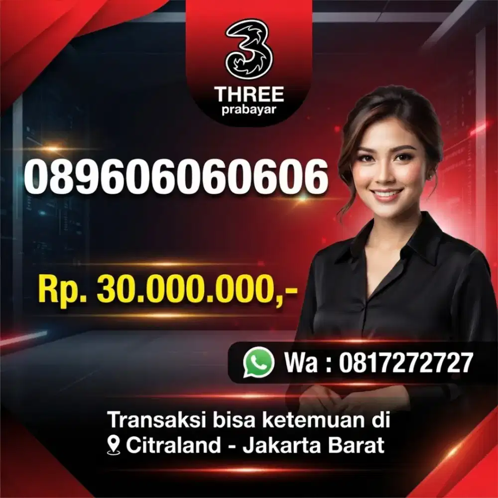 NOMOR CANTIK KOLEKSI THREE 06060606