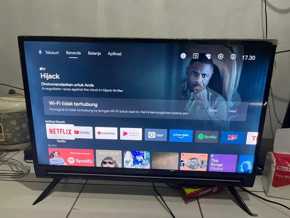 tv led sharp 32inc android smart digital