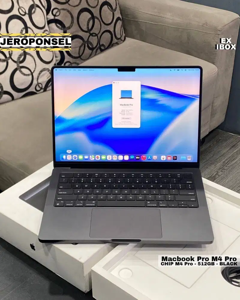 MACBOOK PRO M4 PRO 14” 24/512GB BLACK CC 191 BH 96% FULL SET ORIGINAL