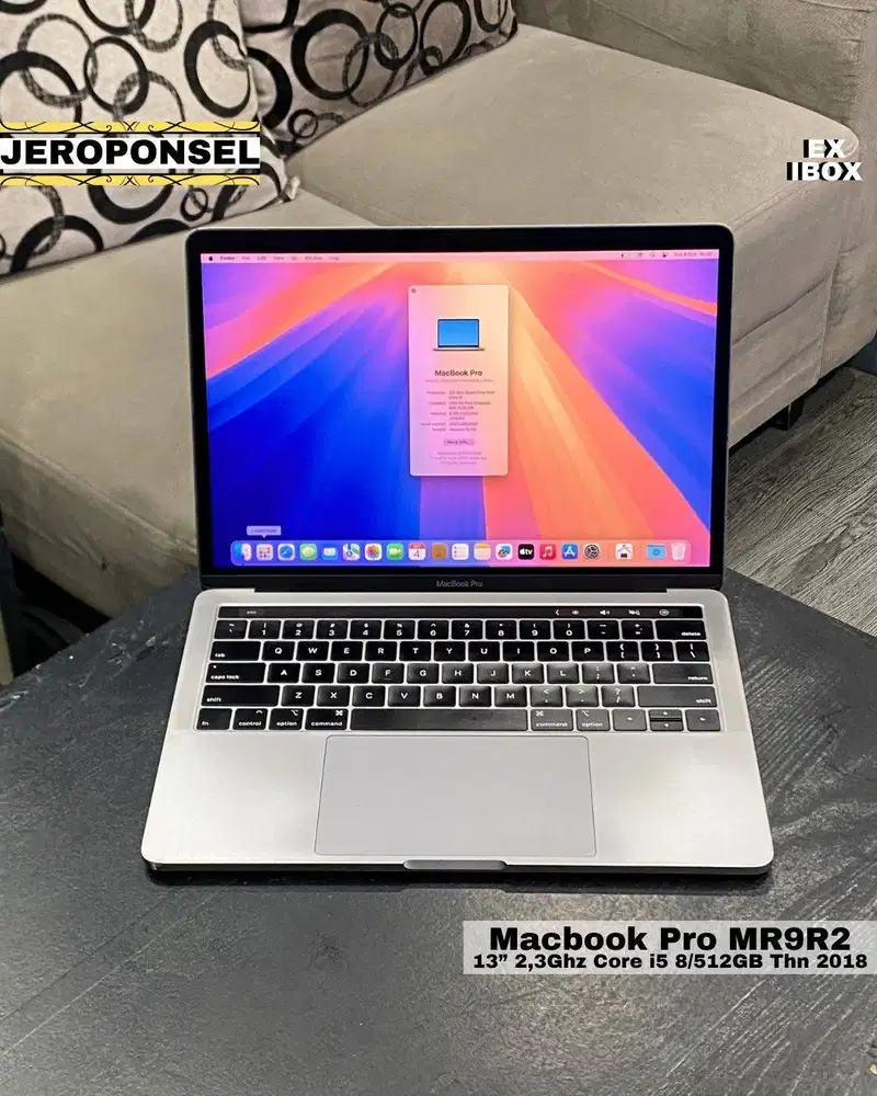 MACBOOK PRO 2018 512GB SPACE GRAY EX IBOX ORIGINAL GARANSI