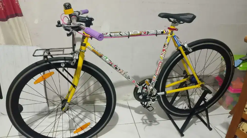 Sepeda fixi, frame pederal, size 26