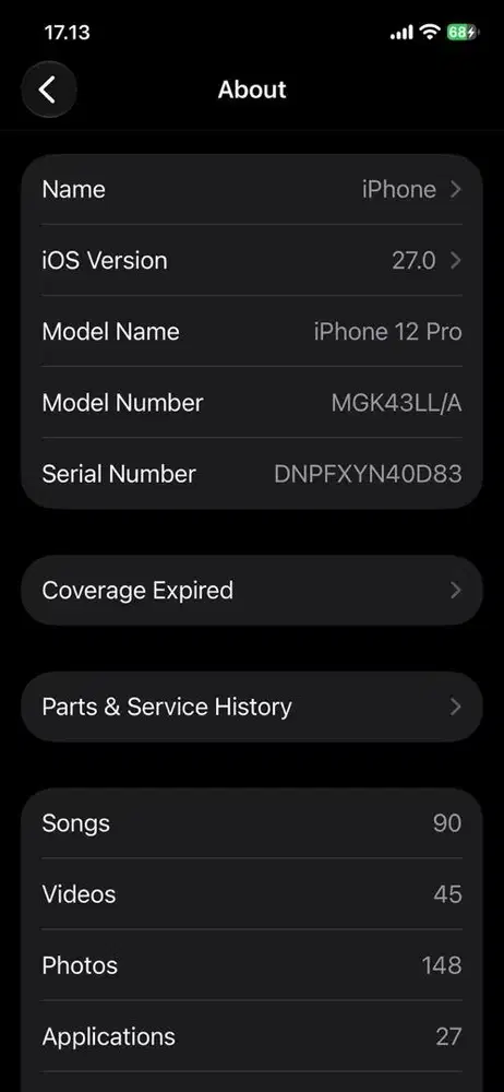 Iphone 12 Pro Inter ..Pacific Blue...Sinyal aman All Operator