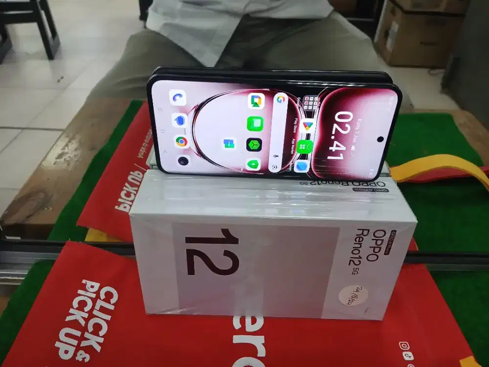 Oppo reno 12 5G ram 12/256 gb mulus lengkap normal
