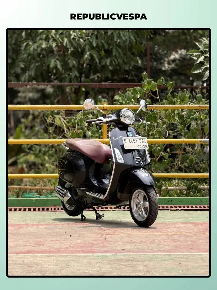 TERMURAH PIAGGIO VESPA PRIMAVERA 150 IGET TAHUN 2016 NERO VULCANO