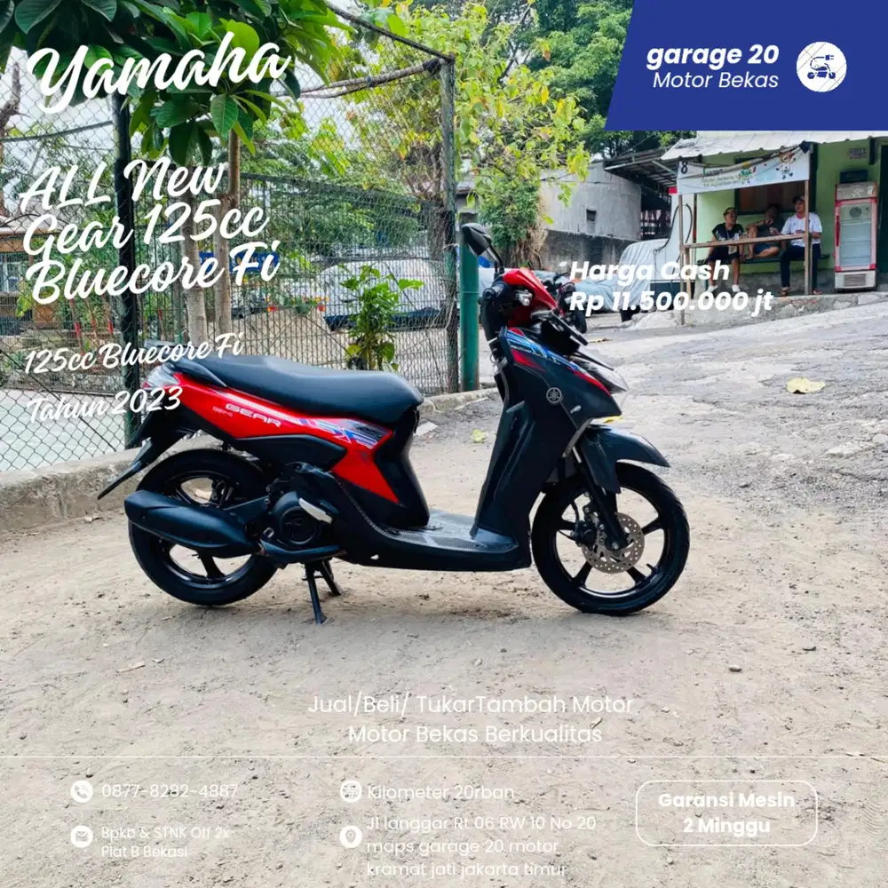 Yamaha Gear 125cc Bluecore Fi Tahun 2023 Pajak Off