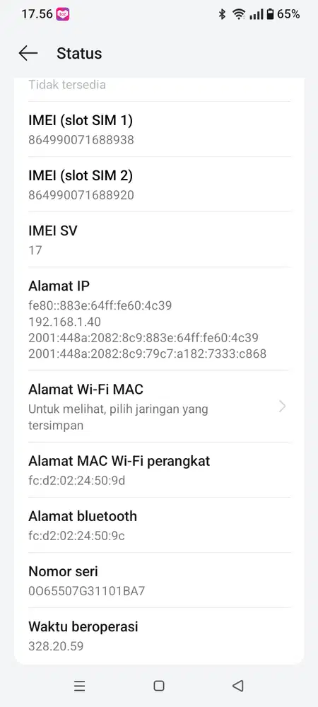 Hp realme note 60x