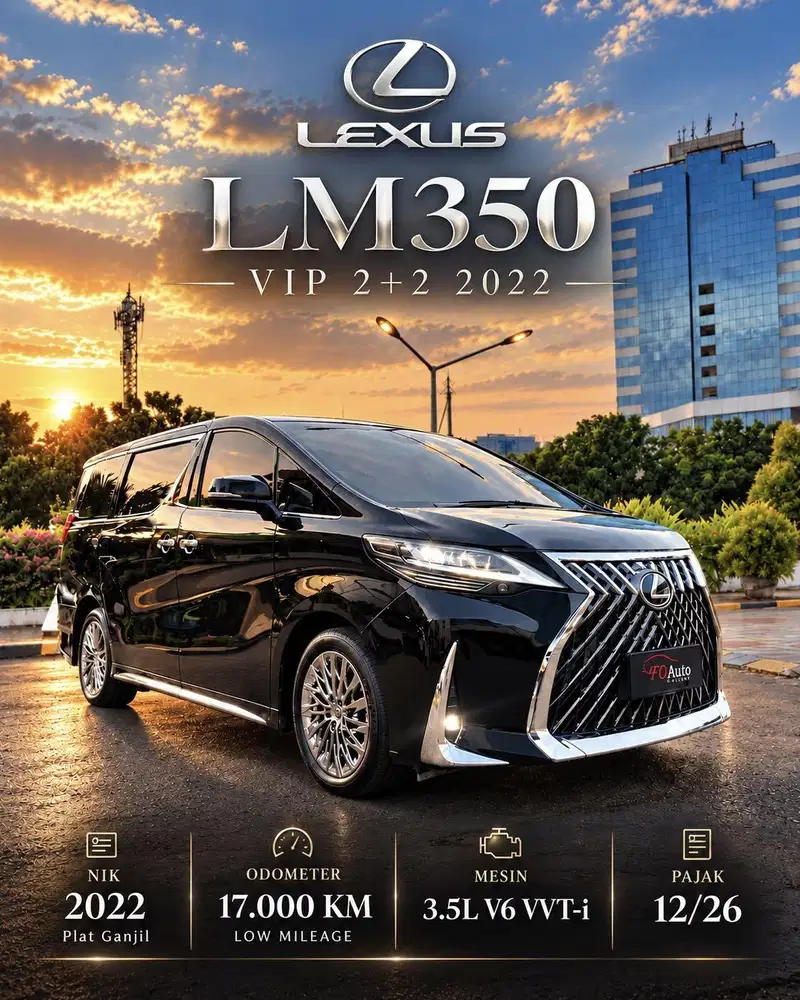 LEXUS LM350 2022 VIP 2 + 2 Very Mint Condition