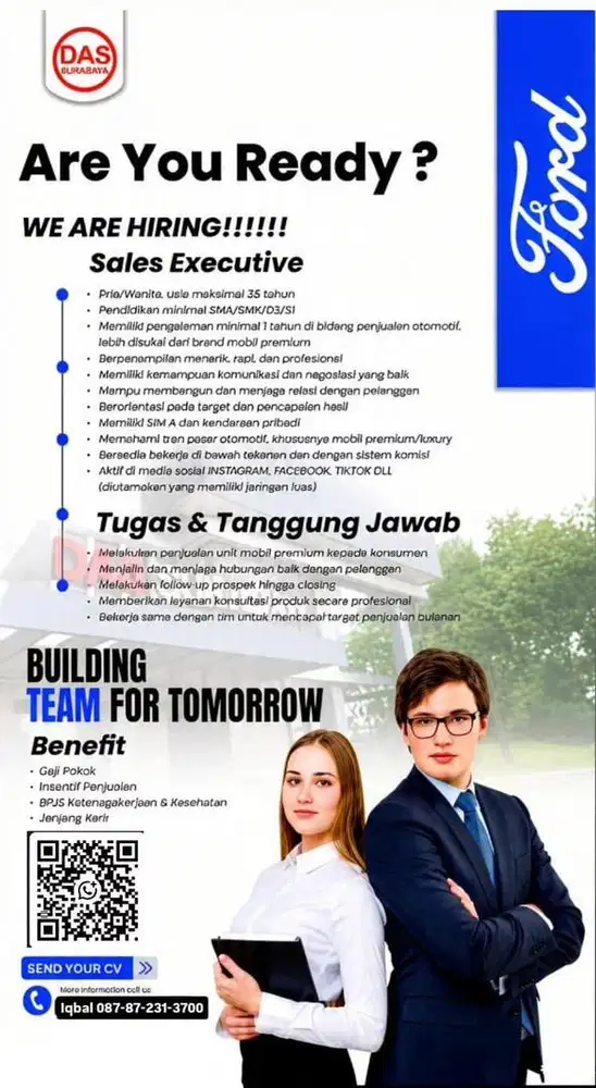 Dibutuhkan Sales Executive