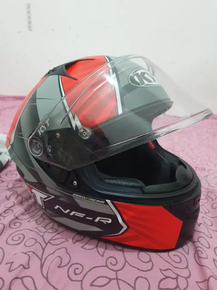 KYT NFR replica Xavi fores 2021 matt black red size M mulusjarangpakai