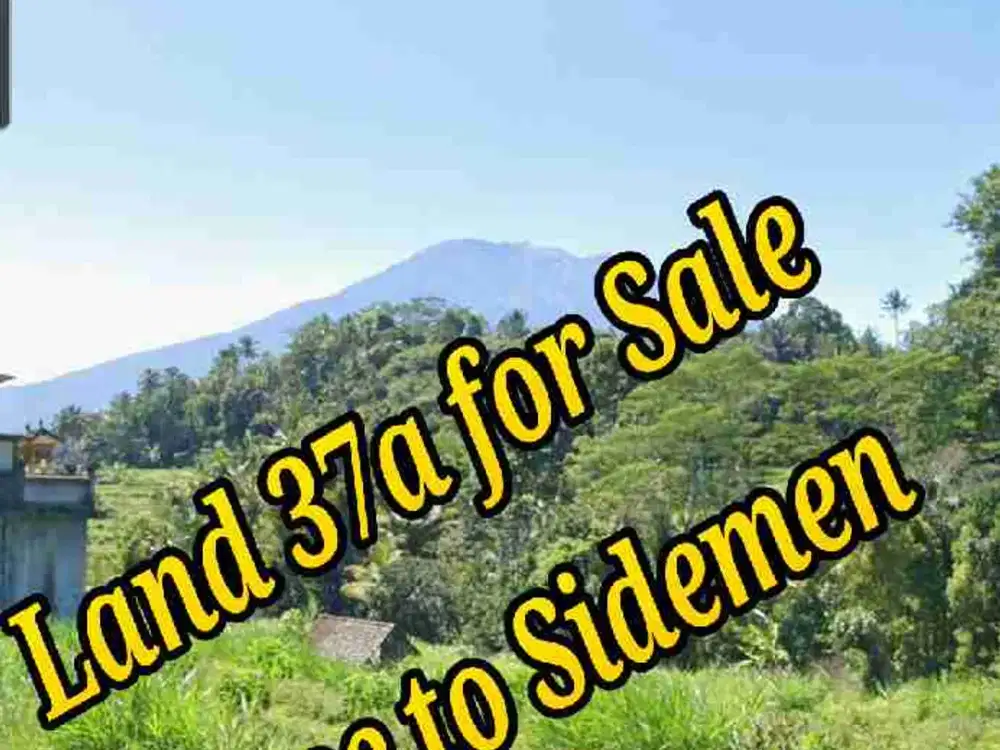 Land 37a for Sale close to Sidemen Traditional Village Bali