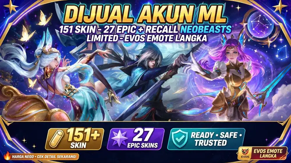 Di jual akun ml pribadi