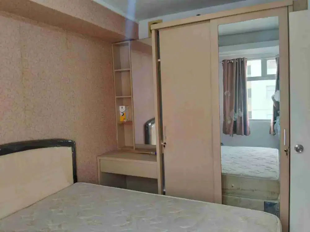 dijual cepat apartemen kalibata city hook/sudut tower favorite shm 2br full furnished