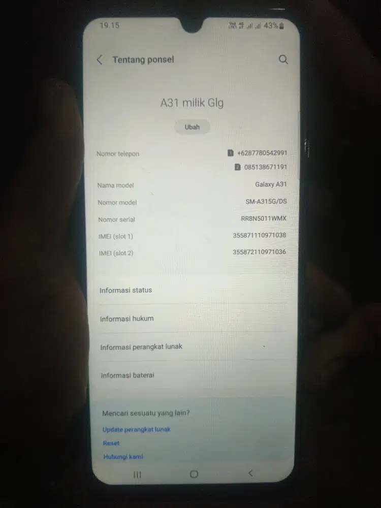 Hp Samsung A31 6/128