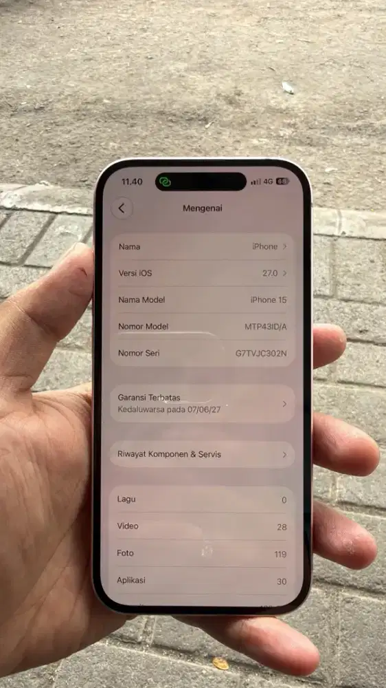 iphone 15besix 128gb hp+casan