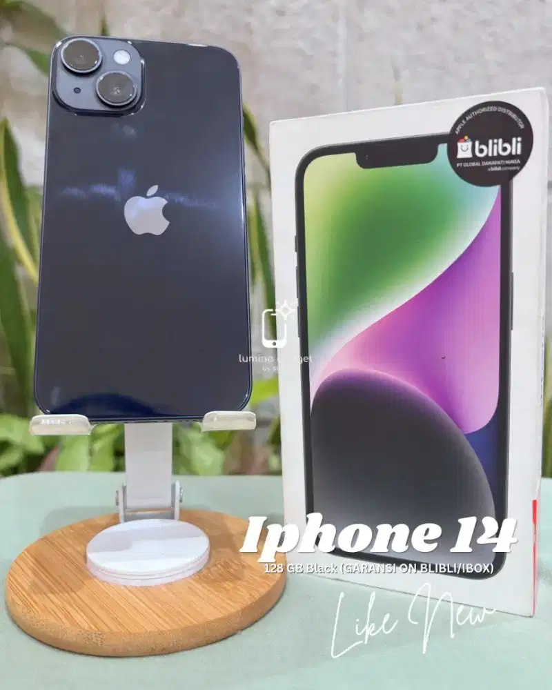 Iphone 14 128 GB Black (GARANSI ON BLIBLI/IBOX)