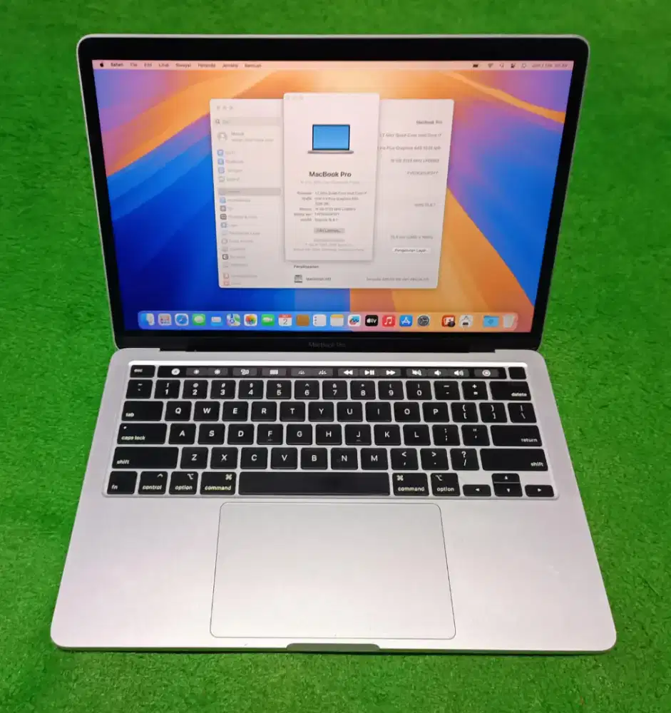 Apple Macbook Pro 2020 13inch i7 16/512 Silver Touchbar Murah