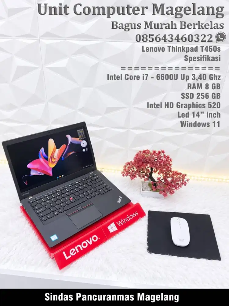 Laptop Thinkpad T 460 S ( Gread A ) i7 II 8 GB II SSD 256 II 14' II Wi