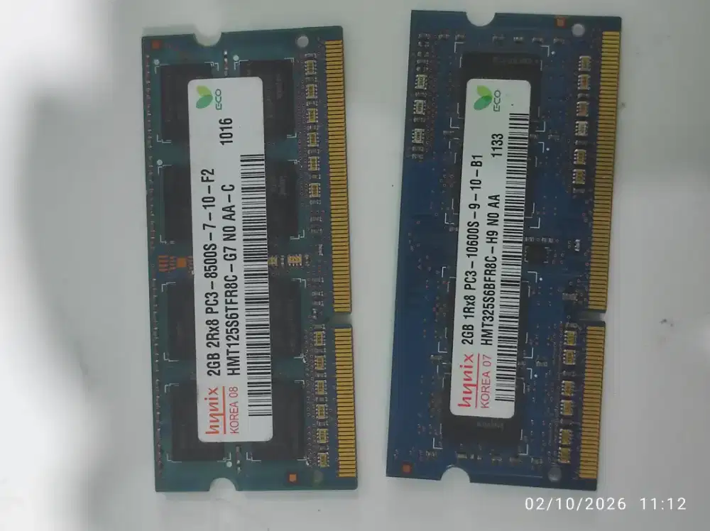 Jual Murah Borongan RAM Laptop Hynix DDR3 2GB (Total 2 Keping
