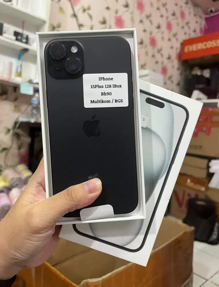 iPhone 15 PLUS, 128GB, iBox, BLACK