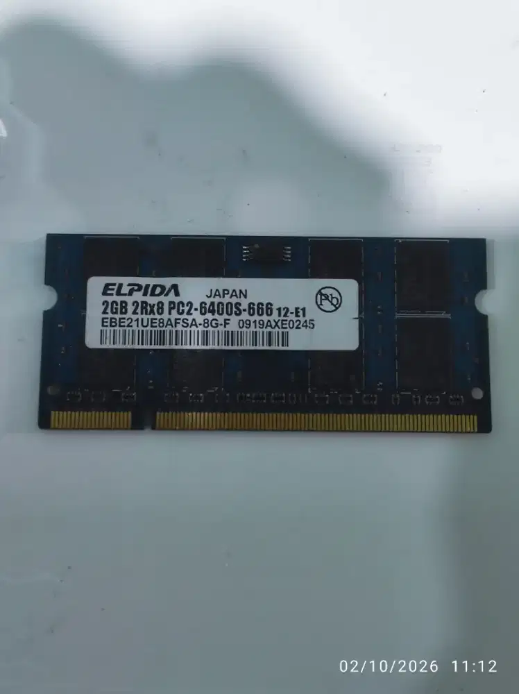 Jual Murah RAM Laptop Elpida 2GB DDR2 800MHz (PC2-6400S)