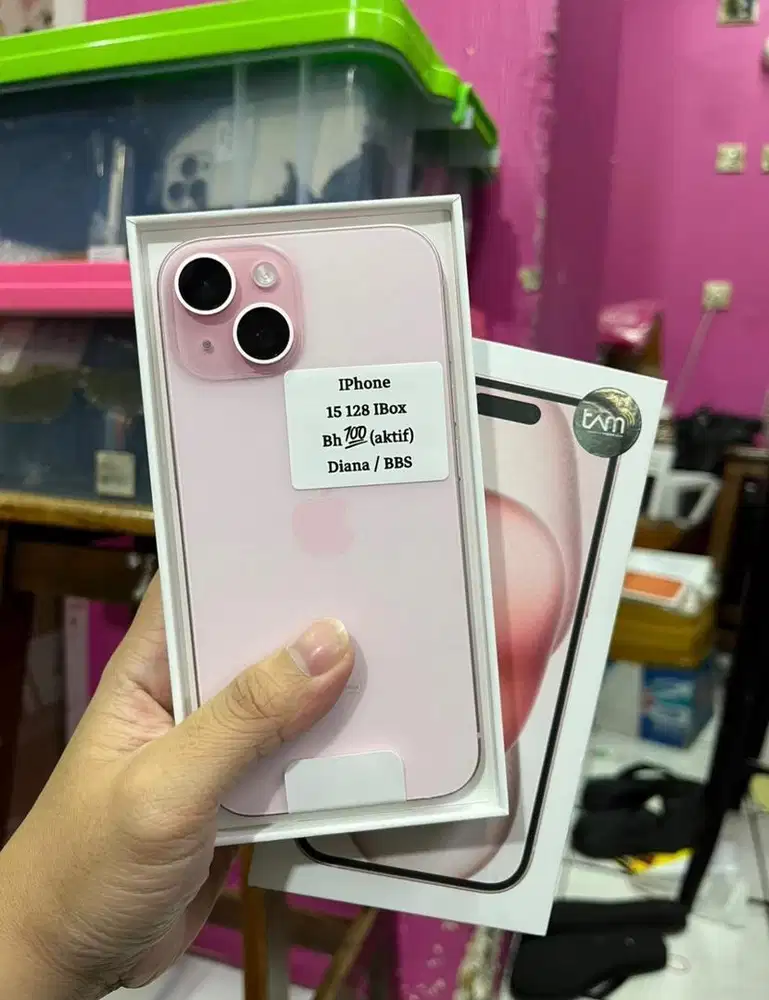 iPhone 15, 128GB, iBox, PINK