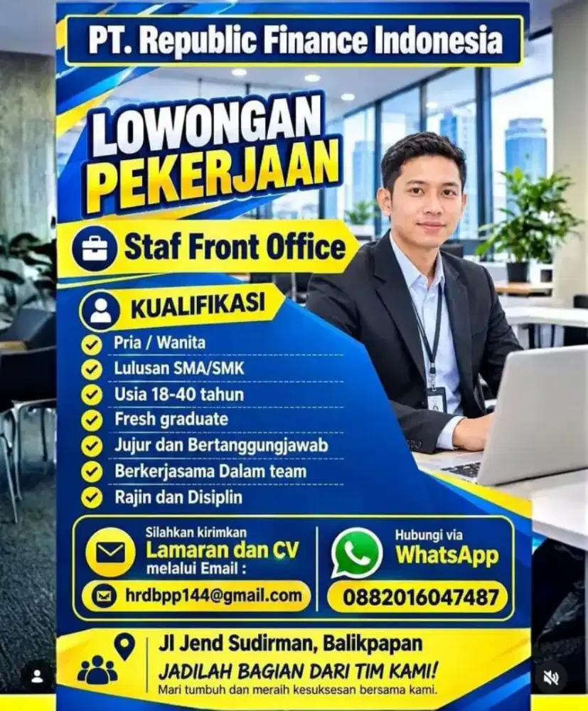 LOKER balikpapan terbaru bulan Oktober 2026