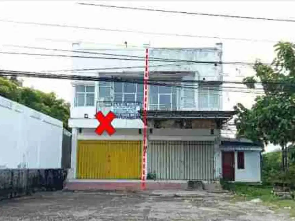 Dijual Via Lelang Ruko & Bangunan Komersial Jalan Terusan Timor Raya, Desa Tanah Merah, Kab. Kupang, Nusa Tenggara Timur