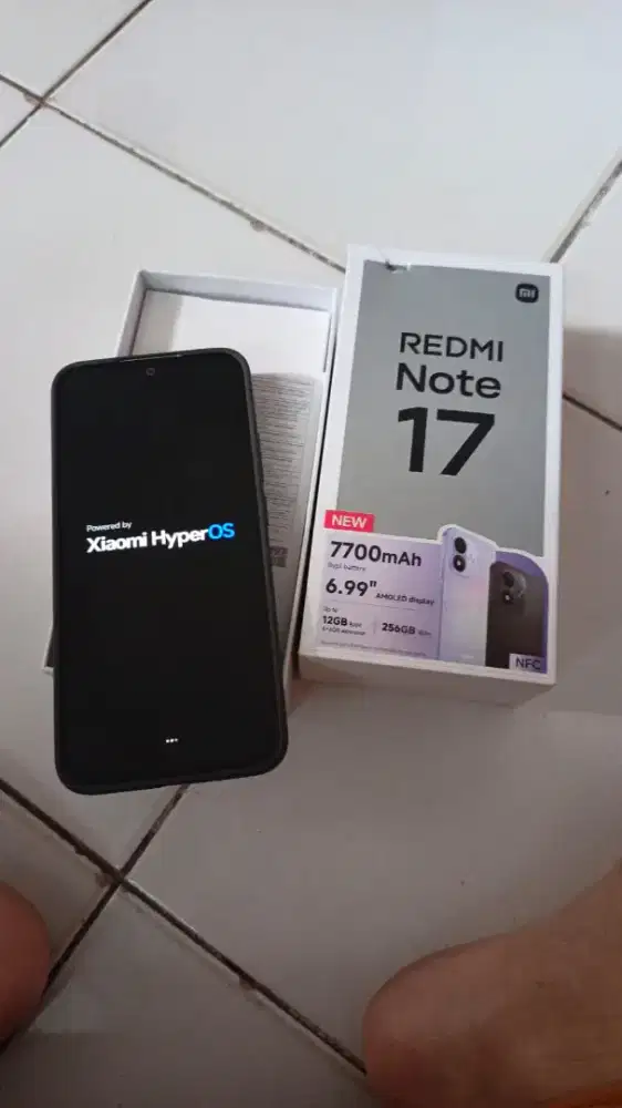 Redmi note 17 kondisi masih baru