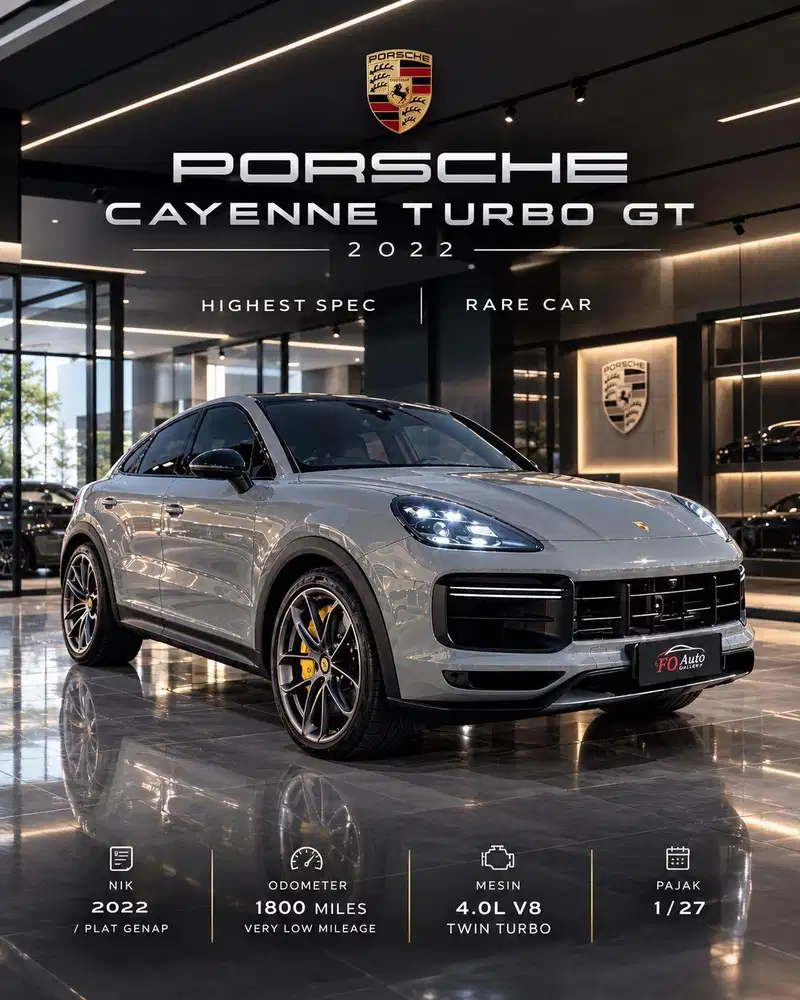 [RARE] Porsche Cayenne Turbo GT 2022 Very Mint Condition
