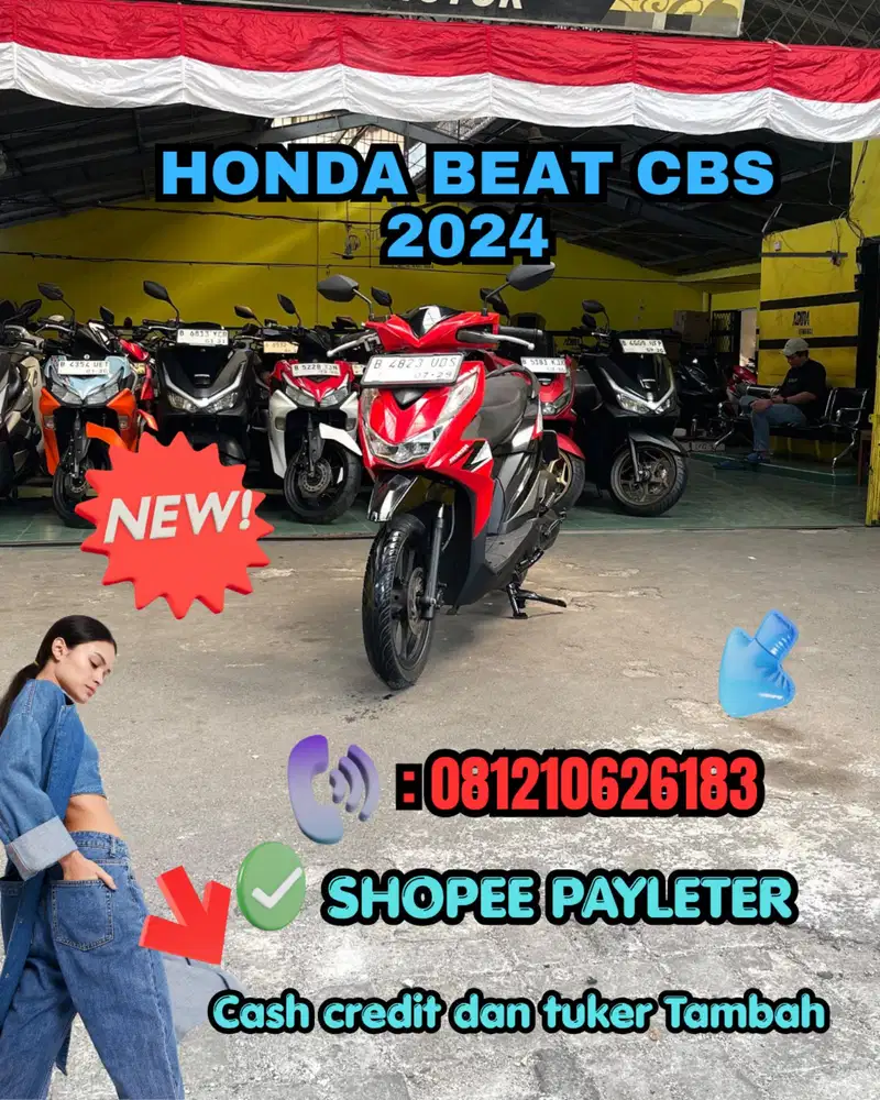 HONDA BEAT CBS 2024 SIAP PAKAI