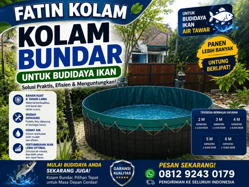 Kolam terpal bundar