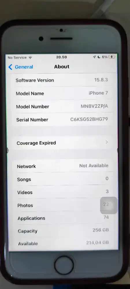 Iphone 7 258gb rose