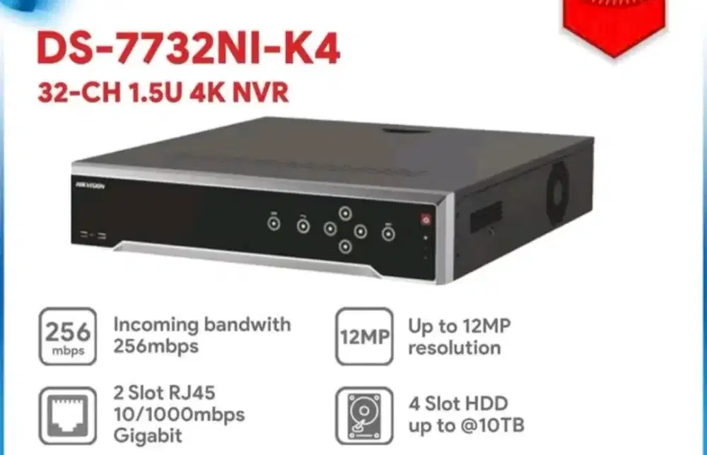 Nvr dvt cctv Hikvision 32 channel