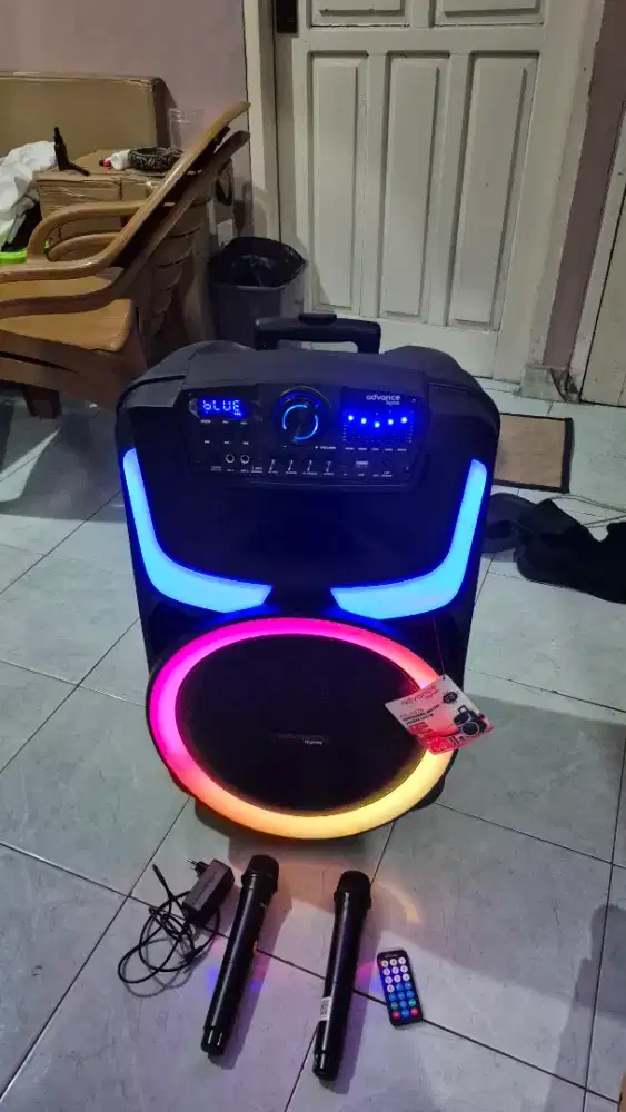 Speaker bloetooth karaoke Advance KK 1028 15 inchi 65 RMS