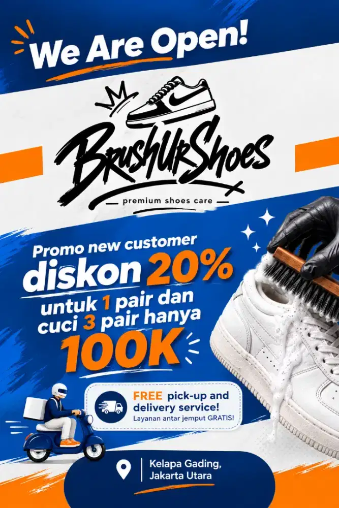 Promo cuci sepatu