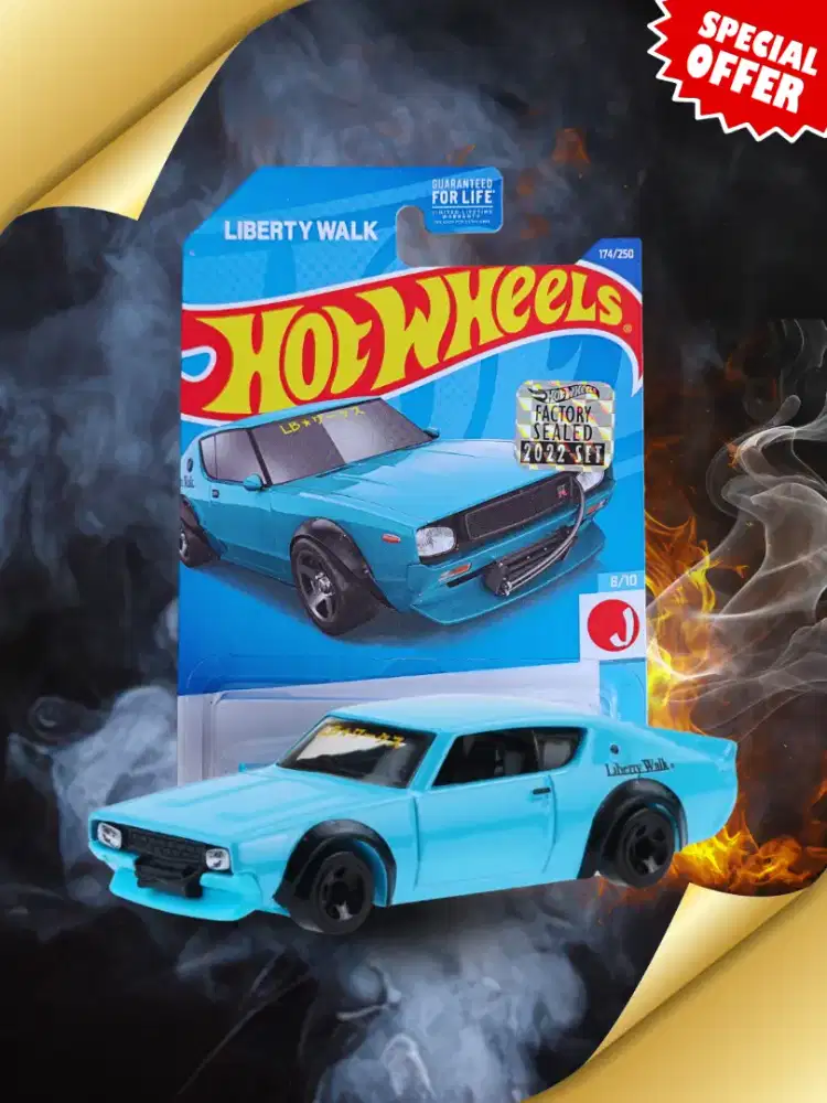 Hot Wheels Nissan Skyline 2000GTR LBWK FS J-Imports Diecast Mainan